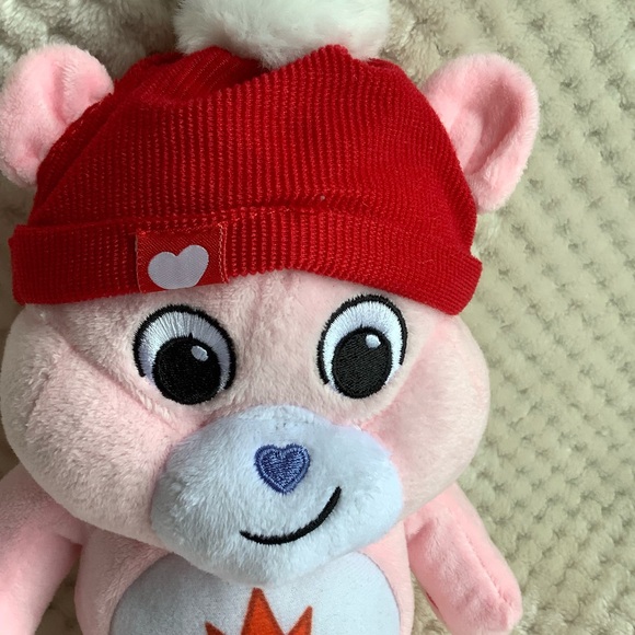 Basic Fun Plush True North Care Bear Canadian Exclusive Pink Red Hat Maple Leaf - Picture 4 of 16